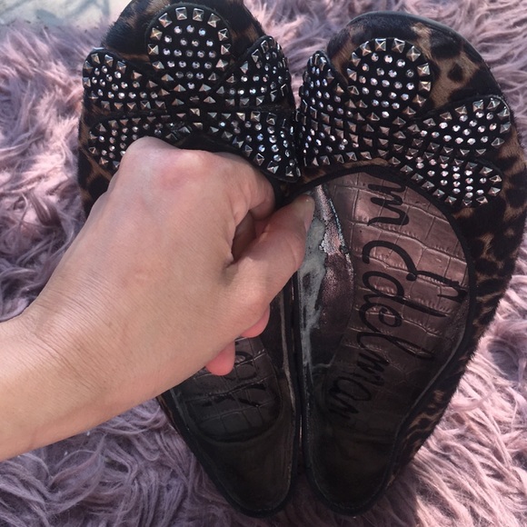 Sam Edelman Leopard Bow Flats - Picture 11 of 12